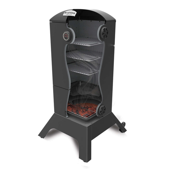 Broil King Vertical Fumoir a charbon dans armoire noire