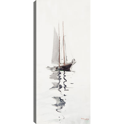 Boat Reflection Canvas Wall Art - 21" x 48" | Œuvre d’art murale « Boat Reflection » sur toile - 21 po x 48 po