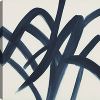 Œuvre d’art murale « Blue Abstract I » sur toile - 24 po x 24 po