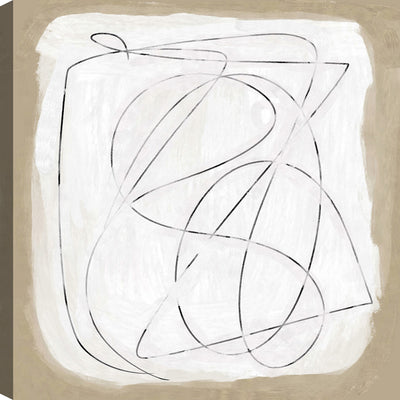 Beige Abstract Canvas Wall Art – 21" x 21" | Œuvre d’art murale « Beige Abstract » sur toile - 21 po x 21 po
