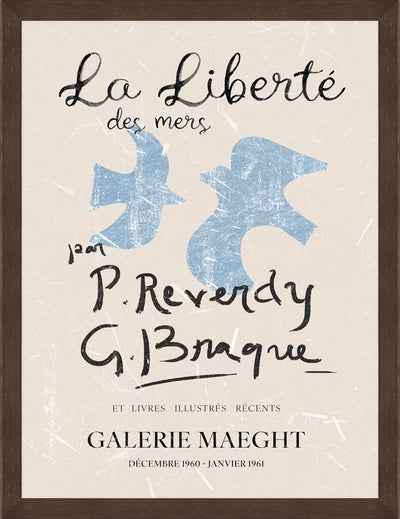 La Liberte Framed Linen Finish Art – 27" x 35" | Œuvre d’art encadrée au fini lin « La Liberté » - 27 po x 35 po