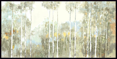 Forest Framed Acrylic Painting – 25" x 49" | Peinture acrylique encadrée « Forest » - 25 po x 49 po