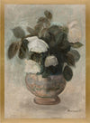 Œuvre d’art murale en stuc encadrée « Brown Vase » - 22 po x 30 po
