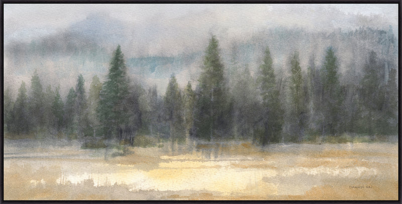 Œuvre d’art en acrylique encadrée « Pine Forest » - 31 po x 61 po