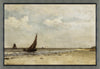 Œuvre d’art en stuc encadrée « Beachday » - 27,25 po x 39,25 po