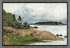Œuvre d’art en stuc encadrée « By the Lake » - 27,25 po x 39,25 po