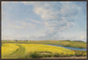 Œuvre d’art en gel encadrée « Green Landscape » sur toile - 25 po x 37 po