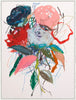 Floral Abstract Framed Canvas Art - 31" x 41" | Œuvre d’art encadrée « Floral Abstract » sur toile - 31 po x 41 po