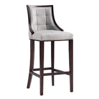 Tabouret bar Fifth Avenue de Manhattan Comfort en similicuir - gris clair