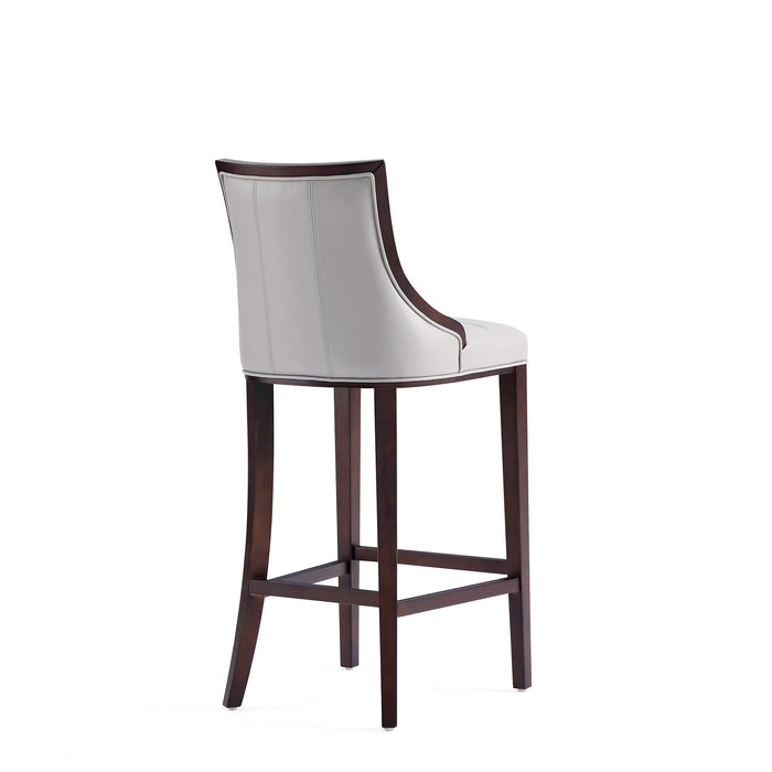 Tabouret bar Fifth Avenue de Manhattan Comfort en similicuir - gris clair