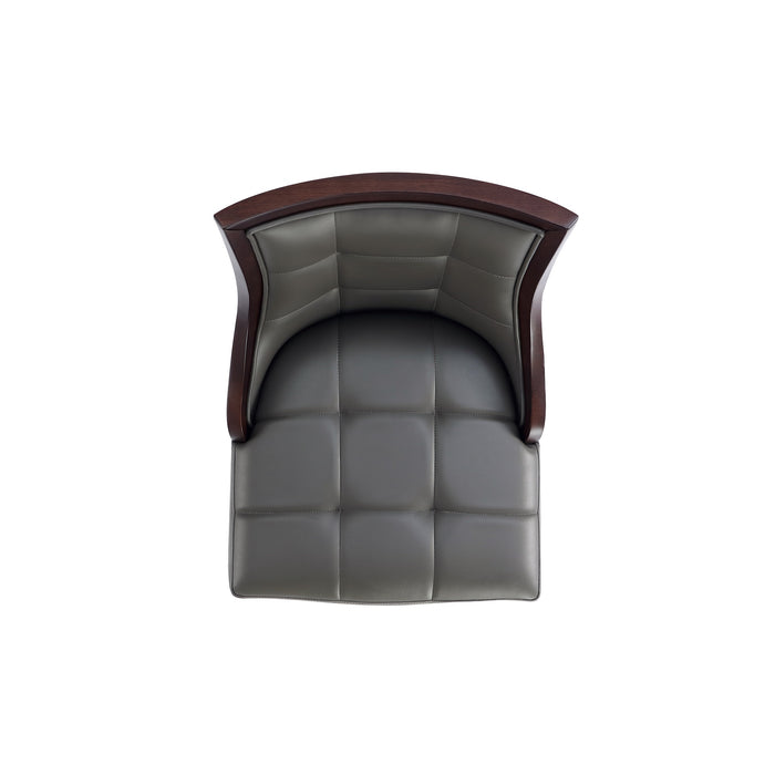 Tabouret bar Fifth Avenue de Manhattan Comfort en similicuir - gris galet
