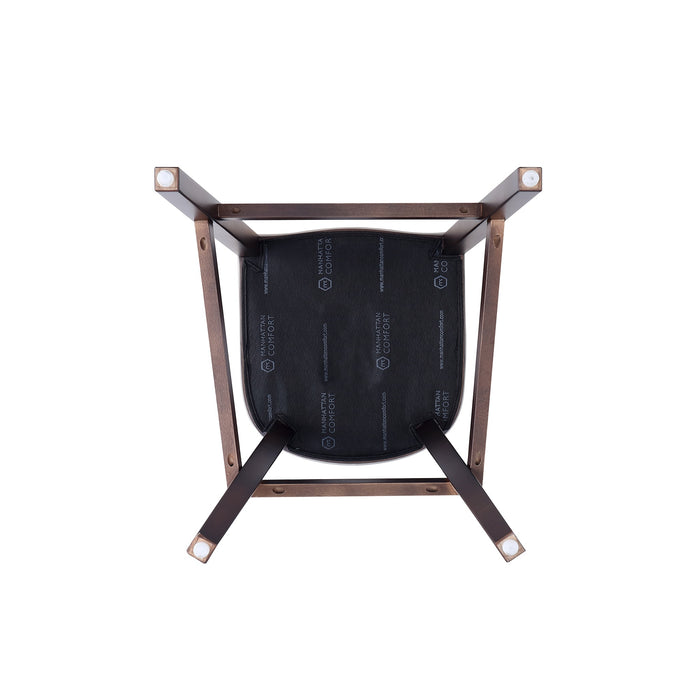 Tabouret bar Fifth Avenue de Manhattan Comfort en similicuir - gris galet