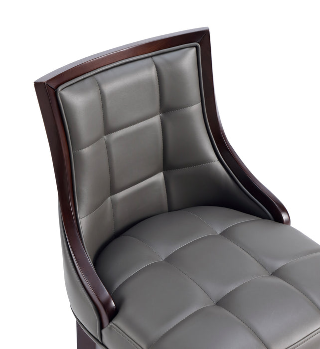 Tabouret bar Fifth Avenue de Manhattan Comfort en similicuir - gris galet
