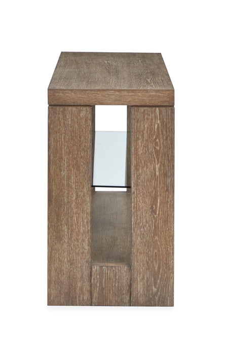 Table de salon Bukley de 64 po avec rangement - brun épicé