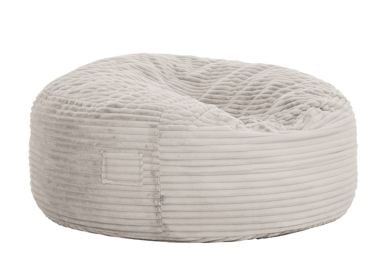 Fauteuil poire Bala de Sealy en velours côtelé avec mousse à haute densité - taupe
