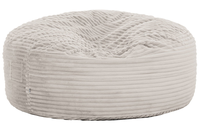 Fauteuil poire Bala de Sealy en velours côtelé avec mousse à haute densité - taupe