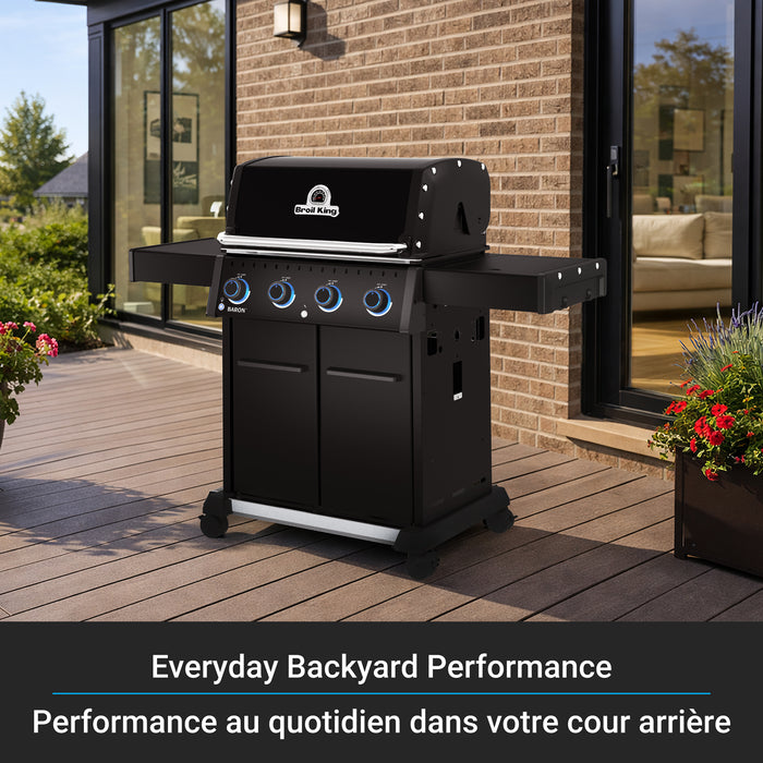 Broil King Baron 420 Pro Shadow 4-bruleurs 40 000 BTU Barbecue a gaz propane - 674114
