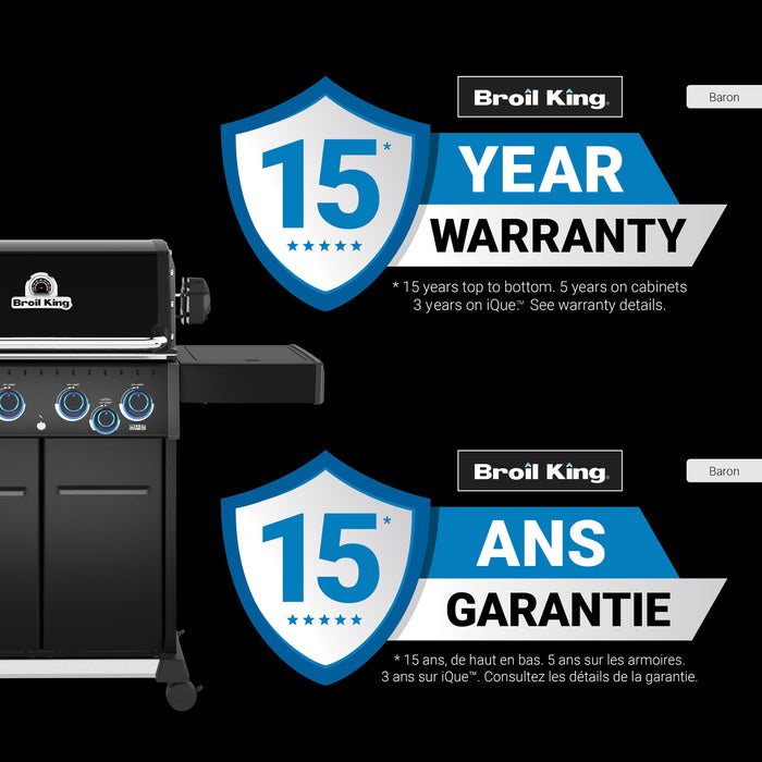 Broil King Baron 490 Pro Shadow 4-bruleurs 40 000 BTU Barbecue a gaz propane - 674144