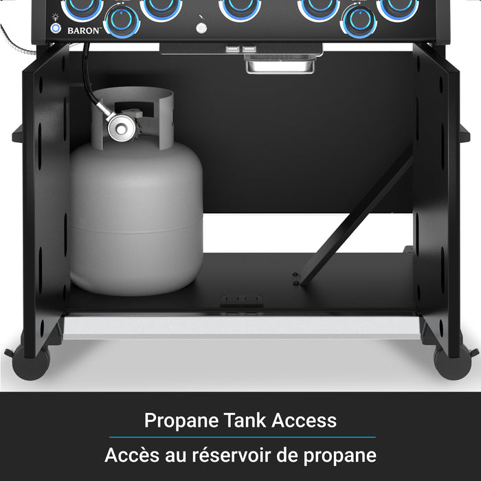 Broil King Baron 590 Pro Shadow 5-bruleurs 45 000 BTU Barbecue a gaz propane - 675144