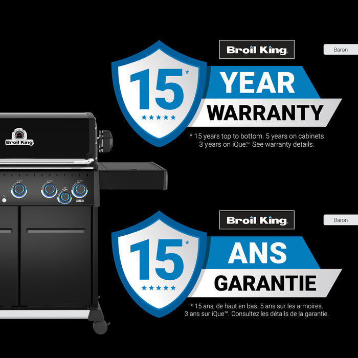 Broil King Baron 590 Pro Shadow 5-bruleurs 45 000 BTU Barbecue a gaz naturel - 675147