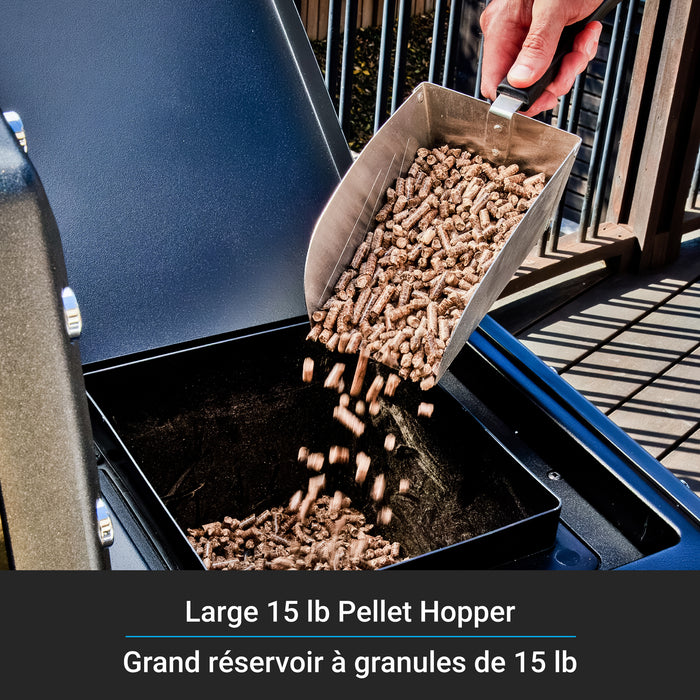 Ensemble de conversion pour module aux granules Baron pour barbecue a 4 bruleurs, noir