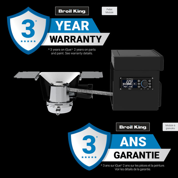 Ensemble de conversion pour module aux granules Baron pour barbecue a 4 bruleurs, noir