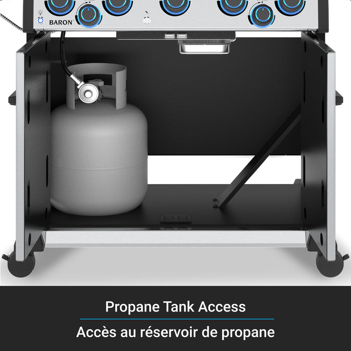 Broil King Baron S 490 Pro IR 4-bruleurs 40 000 BTU Barbecue a gaz propane - 677344