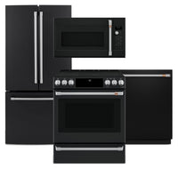  Ensemble de 4 électroménagers Café pour la cuisine - noir mat
