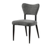 Kort & Co. Capri Dining Chair, Polyester Fabric, Metal – Charcoal | Chaise de salle à manger Capri de Kort & Co. en tissu de polyester et en métal - anthracite