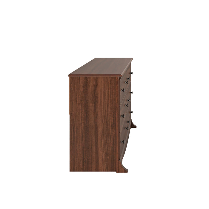 Commode Monterey à 6 tiroirs - cerisier