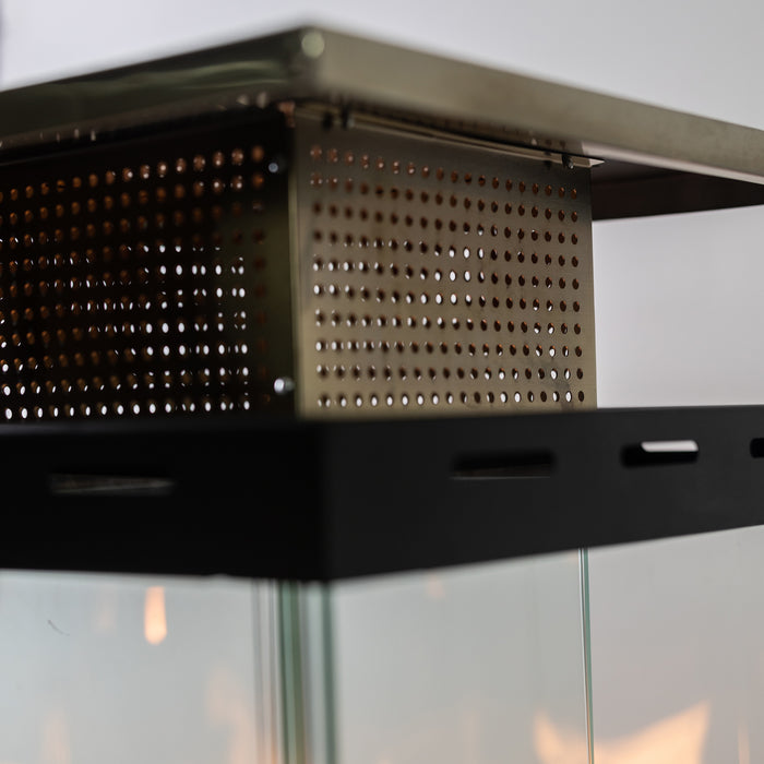 Radiateur de terrasse Deko Living pour l'extérieur - gris