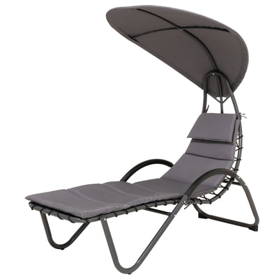 Deko Living Outdoor Lounge Chair & Canopy|Chaise longue Deko Living pour l'extérieur avec toit