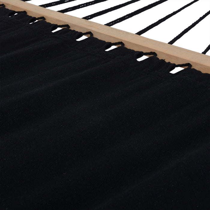 Hamac Deko Living avec base en cèdre - noir