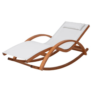 Chaise longue Deko Living pour l'extérieur - blanche