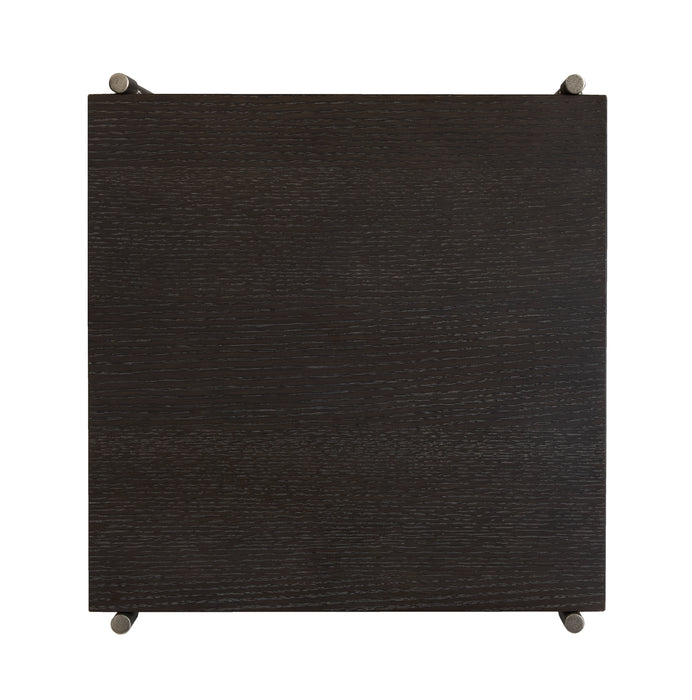 Table d’appoint Corrall de 16 po avec rangement - Briarsmoke foncé