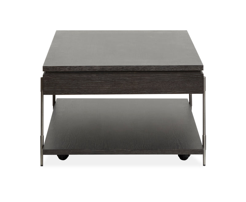 Table à café Corrall de 50 po avec dessus relevable et rangement - Briarsmoke foncé