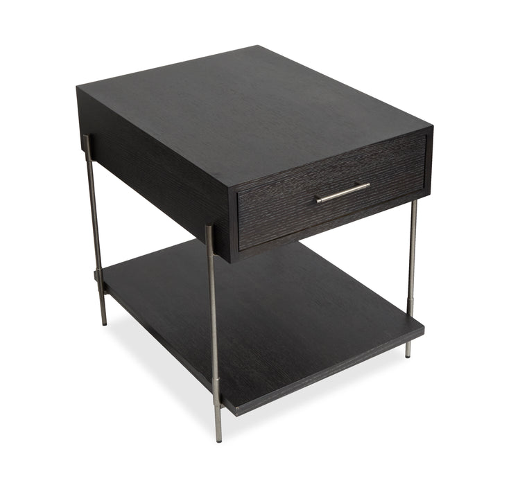 Table de bout Corrall de 20 po avec rangement - Briarsmoke foncé
