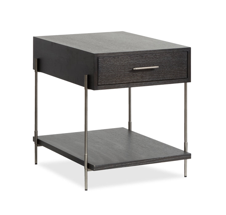 Table de bout Corrall de 20 po avec rangement - Briarsmoke foncé