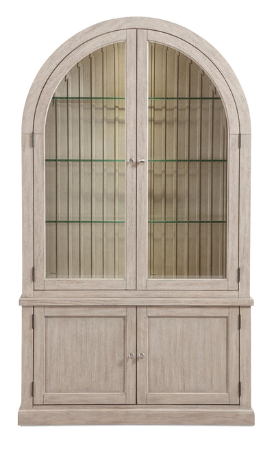 Corsa 47.5” Curio Cabinet – Light Grey Oak  | Armoire vitrée Corsa de 47,5 po - Chêne gris clair | CORSLDCR