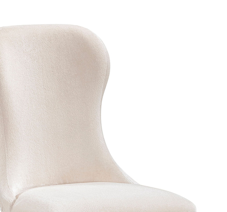 Chaise de salle à manger Corsa - gris clair et feutre ivoire