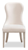 Chaise de salle à manger Corsa - gris clair et feutre ivoire