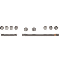 Trousse de poignées et de boutons Café noir brossé de 48 po pour cuisinière et surface de cuisson professionnelles - CXPR8HKPTBT
