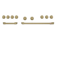 Trousse de poignées et de boutons Café laiton brossé de 48 po pour cuisinière et surface de cuisson professionnelles - CXPR8HKPTCG