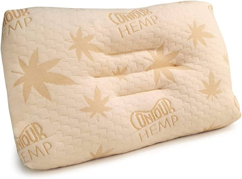 Oreiller de Contour en fibres de chanvre naturelles pour la tête
