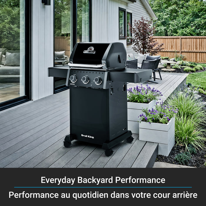 Broil King Crown 310 Shadow 4-bruleurs 32 000 BTU Barbecue a gaz propane - 864054