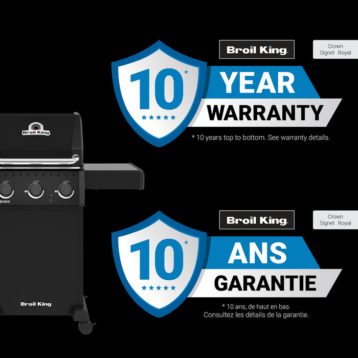 Broil King Crown 310 Shadow 4-bruleurs 32 000 BTU Barbecue a gaz naturel - 864057