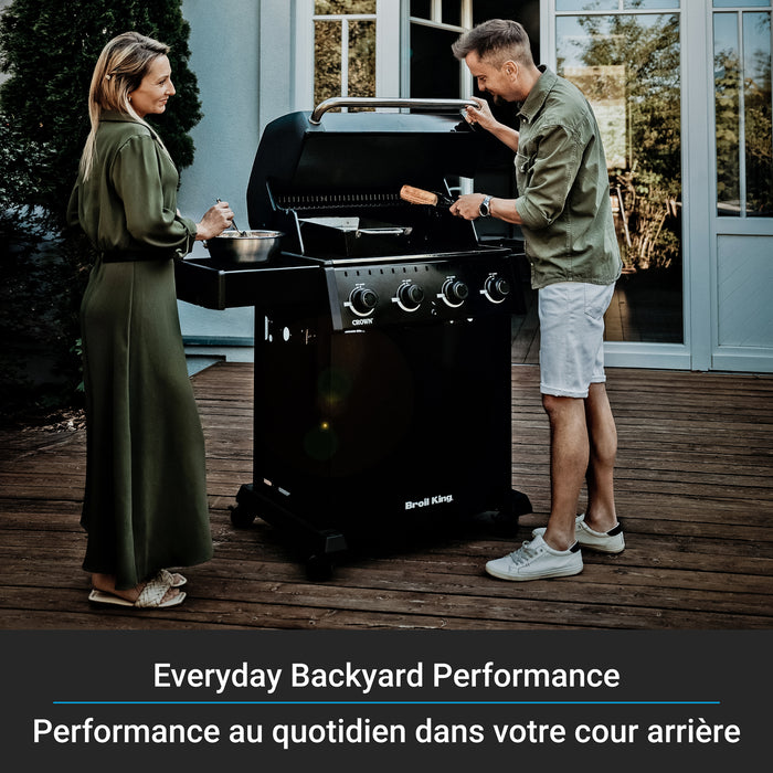 Broil King Crown 410 Shadow 4-bruleurs 40 000 BTU Barbecue a gaz naturel - 865057