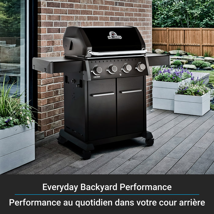 Broil King Crown 420 Shadow 4-bruleurs 40 000 BTU Barbecue a gaz propane - 865154