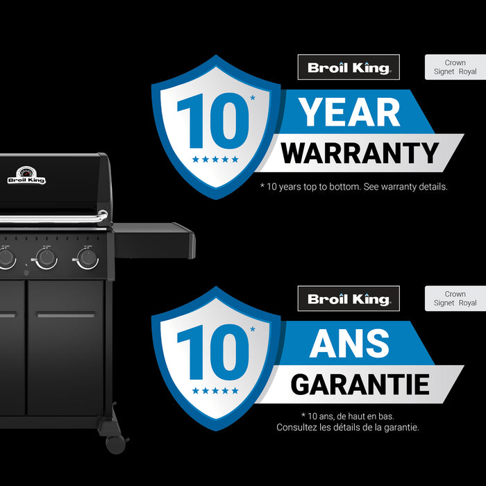 Broil King Crown 420 Shadow 4-bruleurs 40 000 BTU Barbecue a gaz naturel - 865157