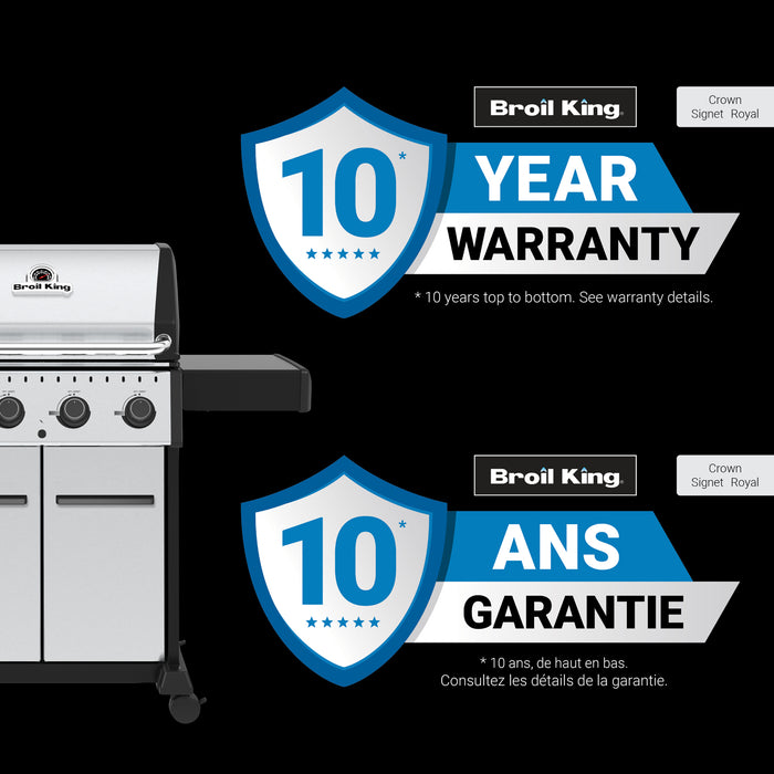 Broil King Crown S 440 4-bruleurs 40 000 BTU Barbecue a gaz propane - 865364